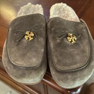 Tory Burch suede mules